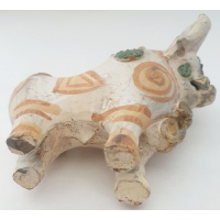 Beeldje (aardewerk) van rund, Zuid Amerikaans 